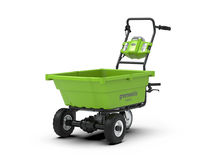 Greenworks Dreirad-Schubkarre mit Eigenantrieb